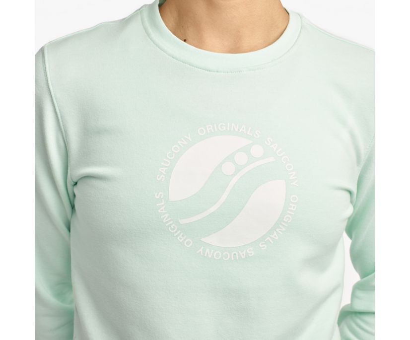 Női Saucony Rested Crewneck Ingek Kék | HU 597TCE